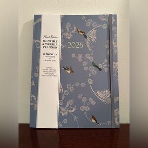 Punch Studio Monthly & Weekly Planner January 2026 - December 2026 Blue Birds